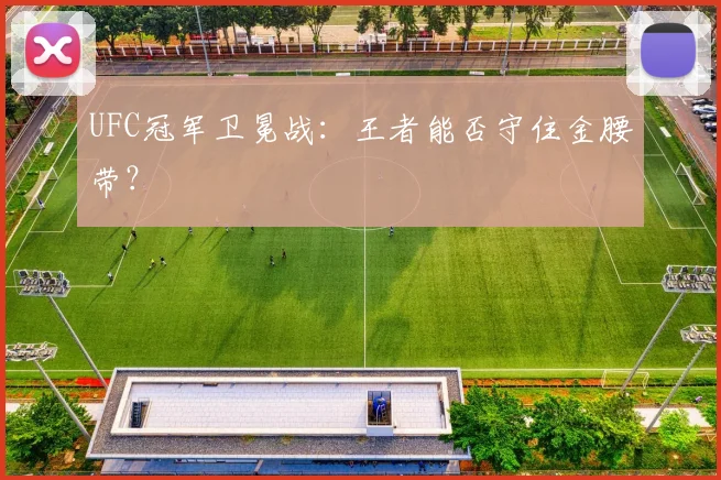 UFC冠军卫冕战:王者能否守住金腰带?