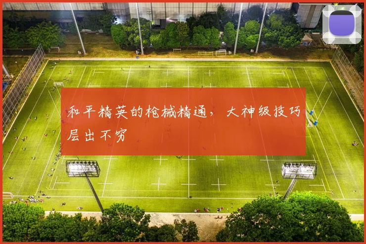 和平精英的枪械精通,大神级技巧层出不穷